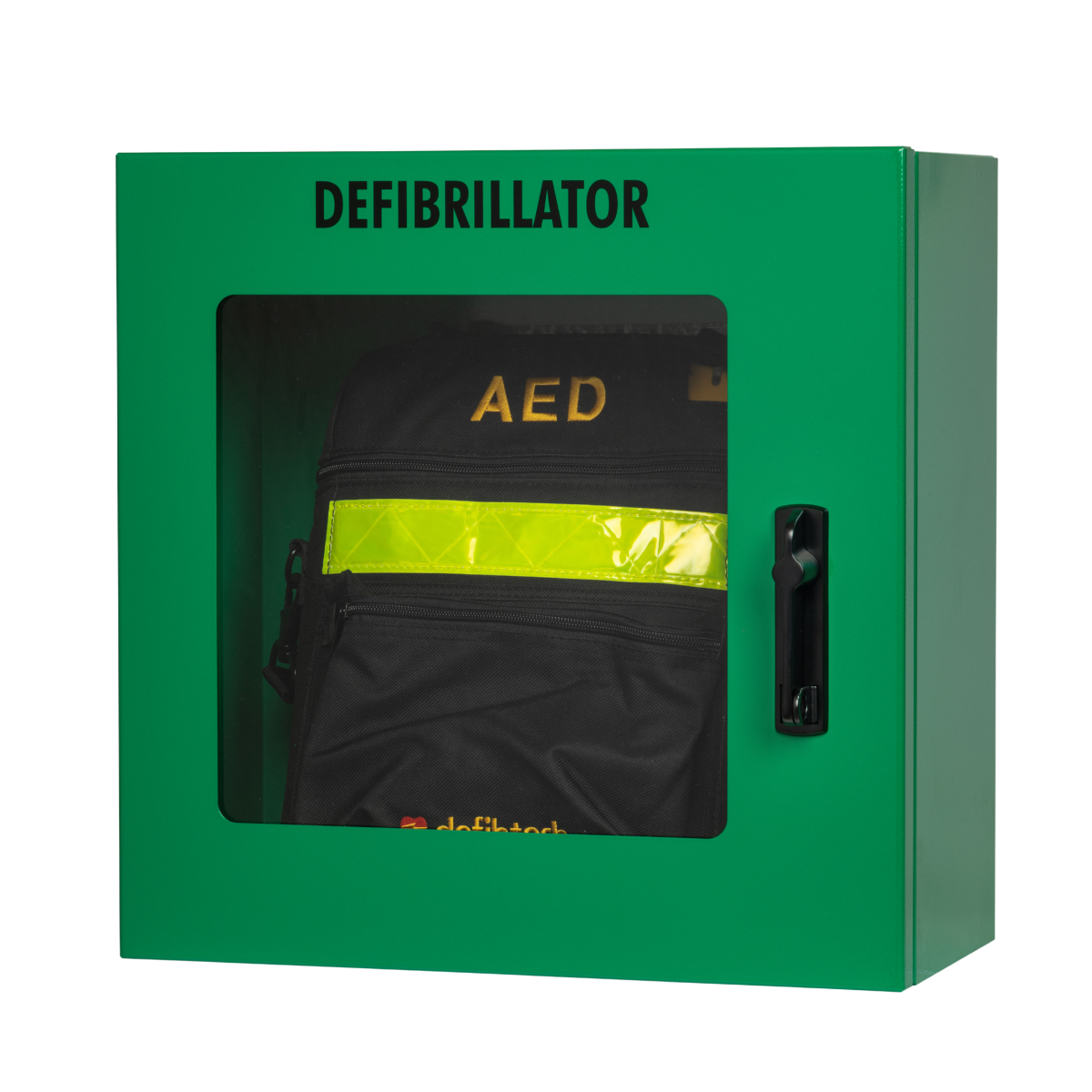 AED Wandkast met alarm (groen, 37x37 cm)